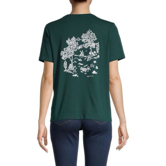 ✨MADEWELL Al Fresco Forest Graphic Green Sz Medium Tee✨ - Picture 2 of 8